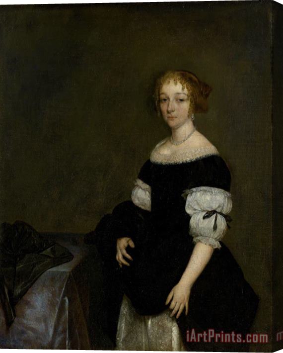 Gerard ter Borch Aletta Pancras (1649 1707) Wife of Francois De Vicq Stretched Canvas Print / Canvas Art