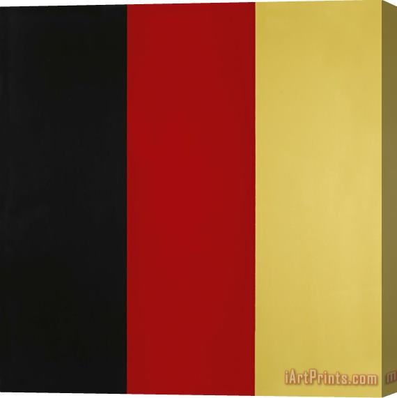 Gerhard Richter Schwarz, Rot, Gold Iii, 1999 Stretched Canvas Print / Canvas Art