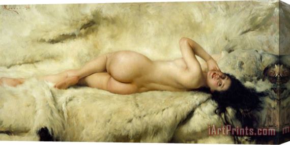 Giacomo Grosso Nude Stretched Canvas Painting / Canvas Art