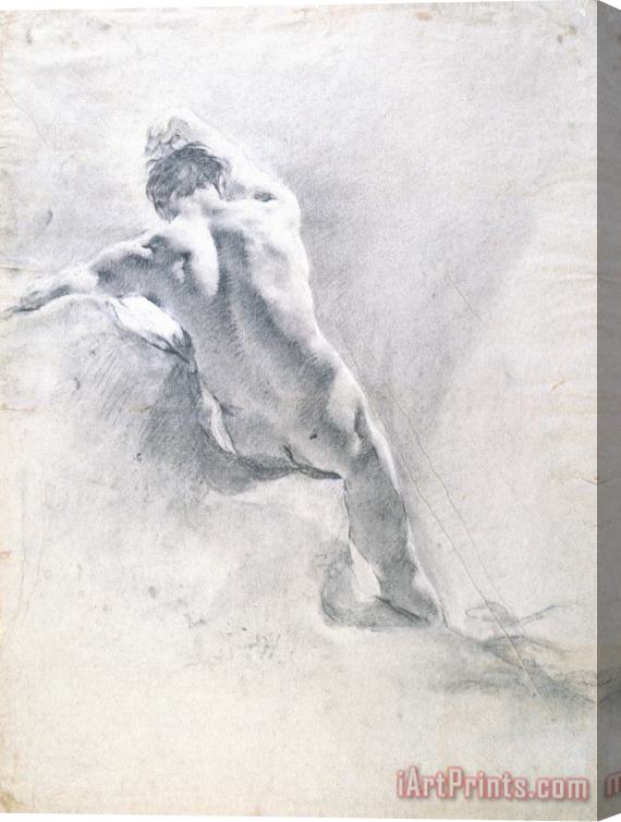 Giambattista Piazzetta Study of a male nude Stretched Canvas Print / Canvas Art
