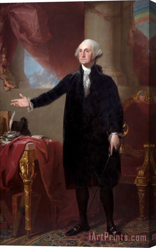 Gilbert Stuart George Washington (the Lansdowne Portrait) Stretched Canvas Print / Canvas Art