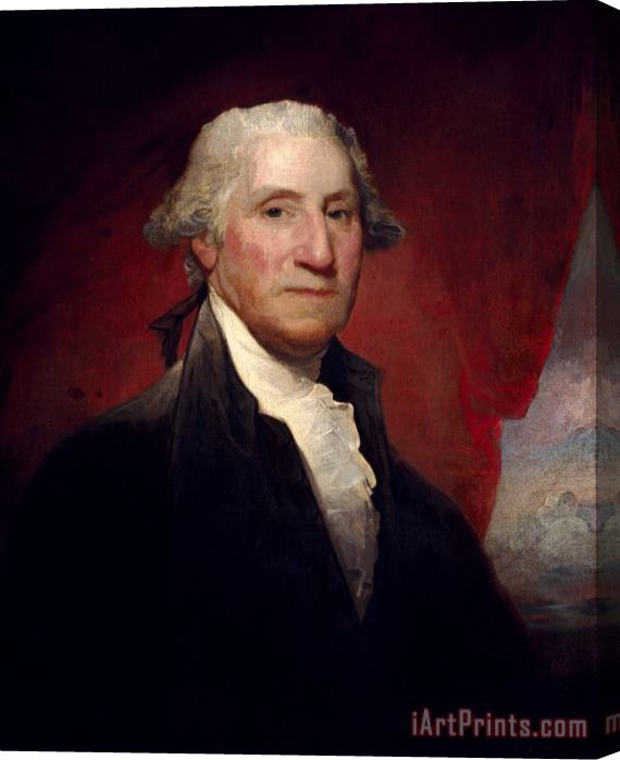 Gilbert Stuart Portrait of George Washington Stretched Canvas Painting / Canvas Art