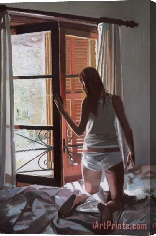 Gillian Furlong Early Morning Villa Mallorca Stretched Canvas Print / Canvas Art