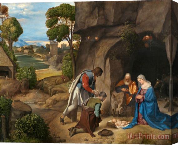 Giorgione The Adoration of The Shepherds Stretched Canvas Painting / Canvas Art