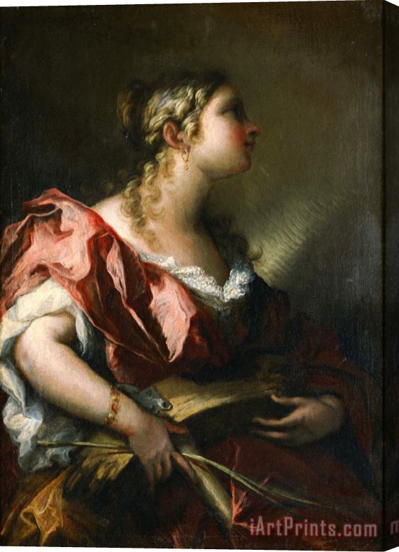 Giovanni Antonio Pellegrini Saint Catherine of Alexandria Stretched Canvas Painting / Canvas Art