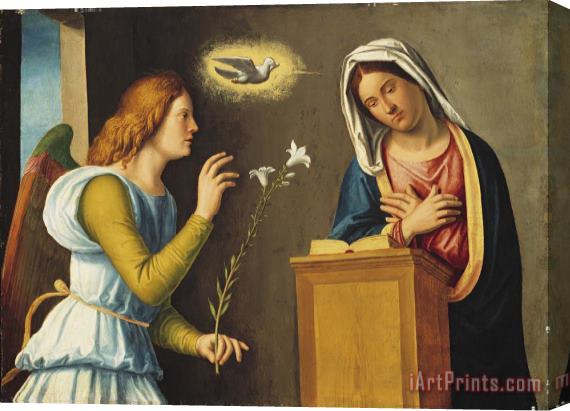 Giovanni Battista Cima da Conegliano Annunciation to the Virgin Stretched Canvas Print / Canvas Art