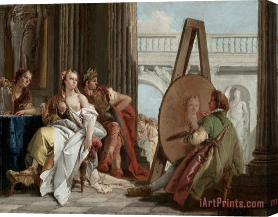 Giovanni Battista Tiepolo Alexander The Great And Campaspe in The Studio of Apelles Stretched Canvas Print / Canvas Art
