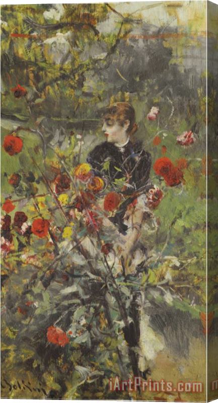 Giovanni Boldini The Summer Roses Stretched Canvas Print / Canvas Art
