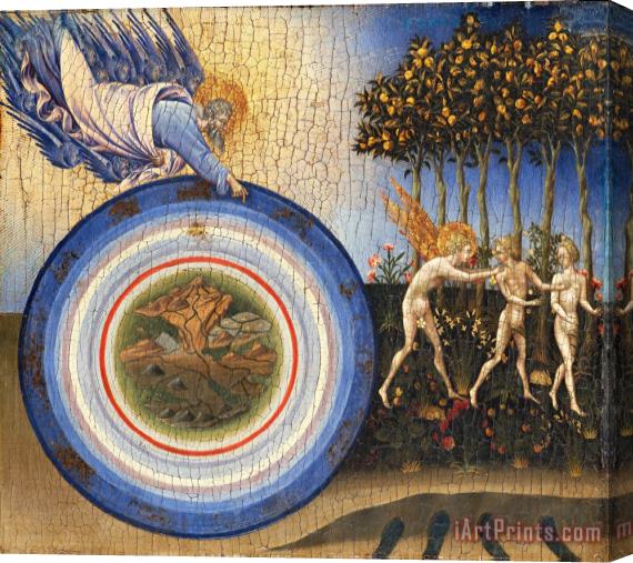 Giovanni di Paolo The Creation of The World And The Expulsion From Paradise Stretched Canvas Painting / Canvas Art