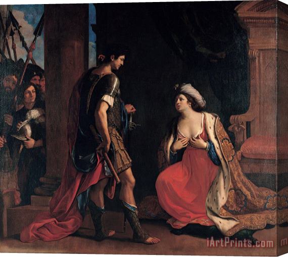 Giovanni F. Barbieri Cleopatra And Octavian Stretched Canvas Painting / Canvas Art