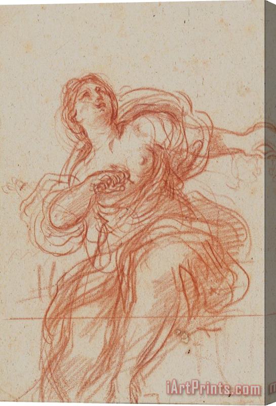 Giovanni F. Barbieri Death of Lucretia Stretched Canvas Print / Canvas Art