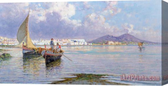 Giuseppe Carelli Naples from Mergellina Stretched Canvas Painting / Canvas Art