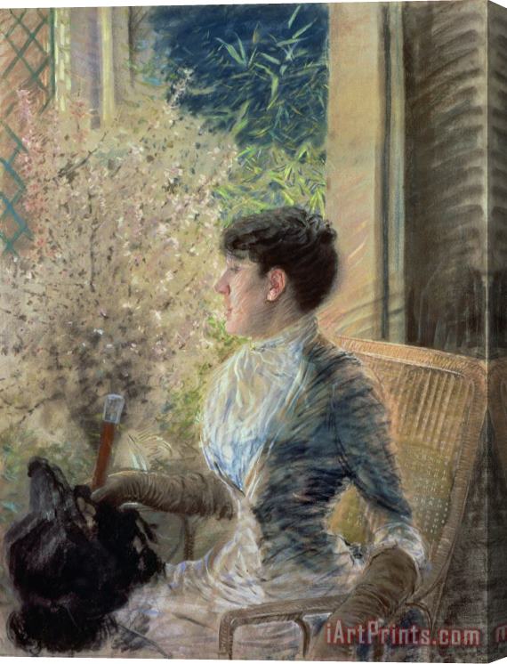 Giuseppe Nittis Bow Window Stretched Canvas Painting / Canvas Art