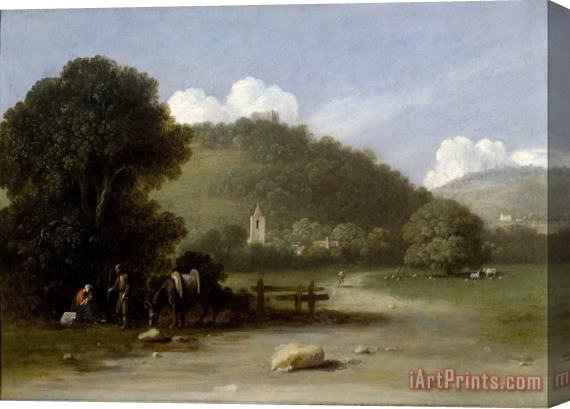 Goffredo Wals Landscape with The Rest on The Flight Into Egypt Stretched Canvas Print / Canvas Art