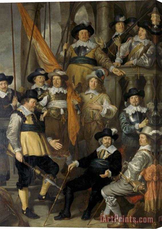 Govaert Flinck Company of Captain Albert Bas And Lieutenant Lucas Conyn, 1645 Stretched Canvas Print / Canvas Art
