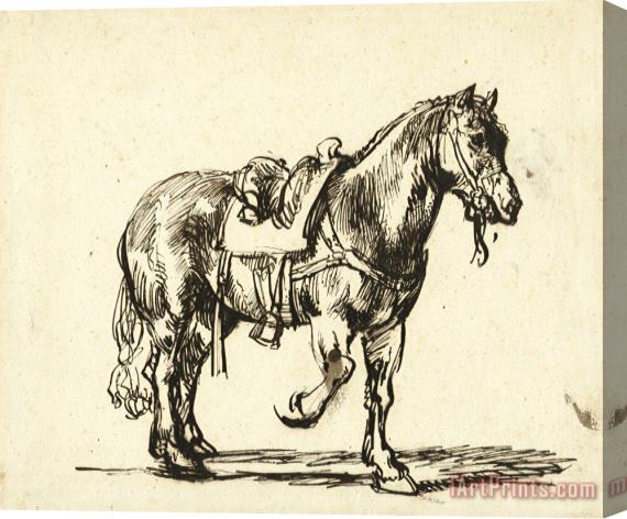 Govaert Flinck Paard Van De Barmhartige Samaritaan Stretched Canvas Print / Canvas Art