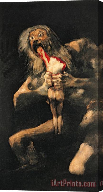 Goya Saturn Devouring one of his Children Stretched Canvas Print / Canvas Art