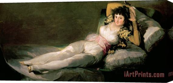 Goya The Clothed Maja Stretched Canvas Print / Canvas Art