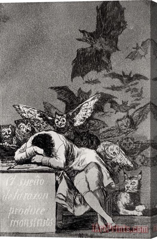 Goya The Sleep of Reason Produces Monsters Stretched Canvas Painting / Canvas Art