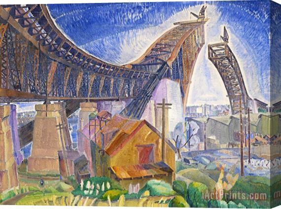 Grace Cossington Smith The Bridge in Curve Stretched Canvas Painting / Canvas Art