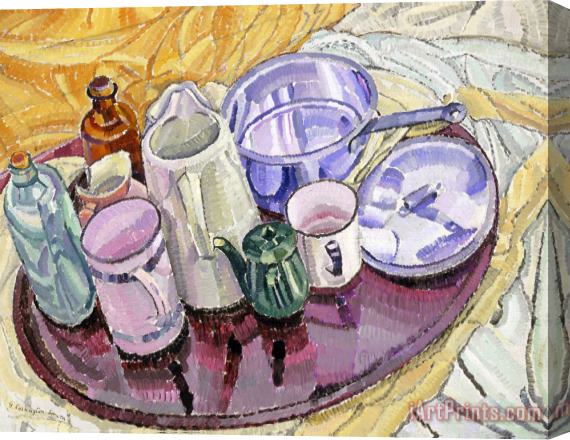 Grace Cossington Smith Things on an Iron Tray on The Floor Stretched Canvas Print / Canvas Art