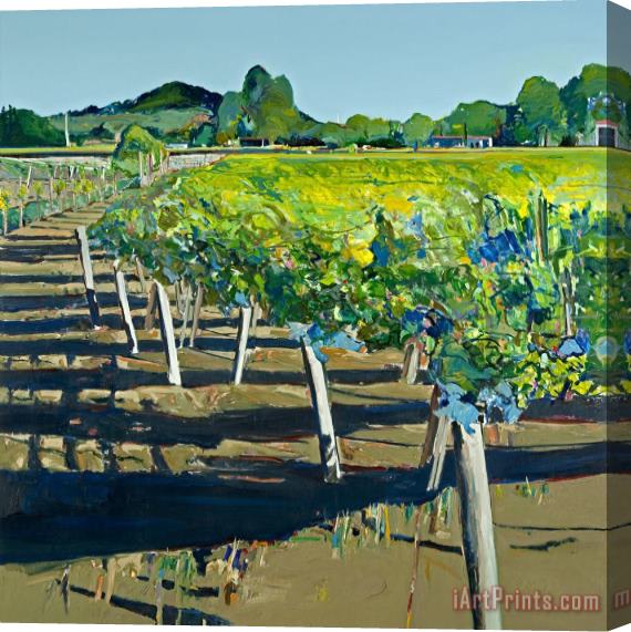 Gregory Kondos Rutherford Vineyard Stretched Canvas Painting / Canvas Art