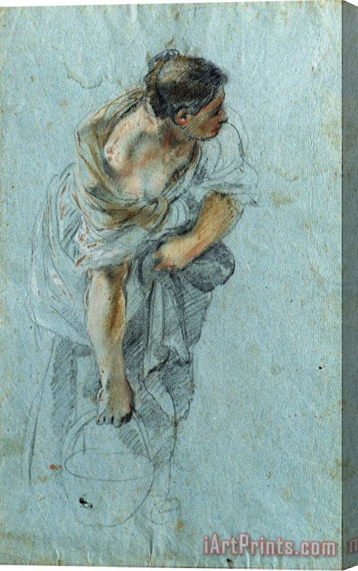 Guglielmo Cortese Study for a Female Figure Stretched Canvas Print / Canvas Art