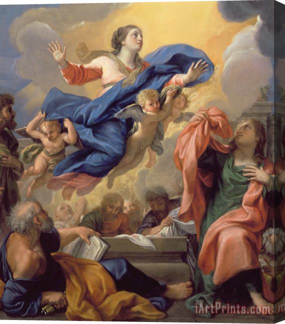 Guillaume Courtois The Assumption of the Virgin Stretched Canvas Print / Canvas Art