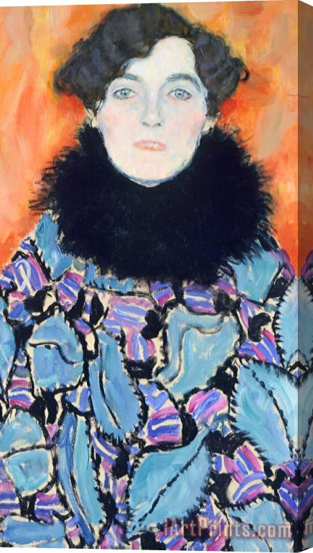 Gustav Klimt Portrait Of Johanna Staude Stretched Canvas Print / Canvas Art