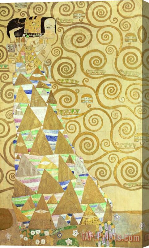 Gustav Klimt Study for Expectation Stretched Canvas Print / Canvas Art