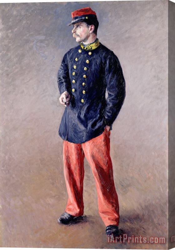 Gustave Caillebotte A Soldier Stretched Canvas Painting / Canvas Art
