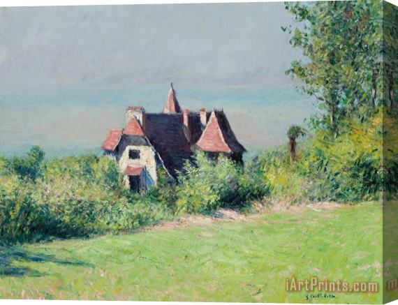 Gustave Caillebotte A Villa At Trouville Stretched Canvas Print / Canvas Art