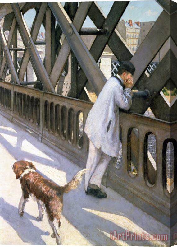 Gustave Caillebotte Le Pont de L'Europe Stretched Canvas Print / Canvas Art