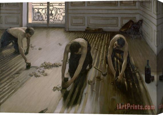 Gustave Caillebotte The Floor Planers Stretched Canvas Print / Canvas Art