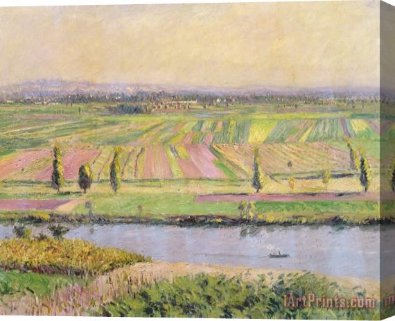 Gustave Caillebotte The Plain Of Gennevilliers From The Hills Of Argenteuil Stretched Canvas Print / Canvas Art