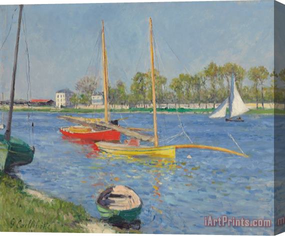 Gustave Caillebotte The Seine at Argenteuil Stretched Canvas Print / Canvas Art