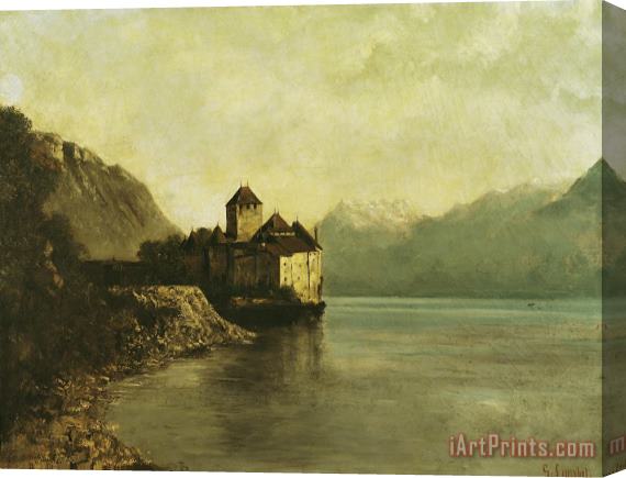 Gustave Courbet Chateau de Chillon Stretched Canvas Painting / Canvas Art