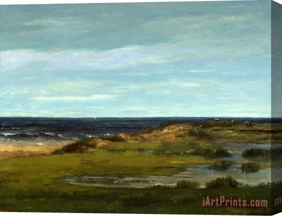 Gustave Courbet Seascape Stretched Canvas Painting / Canvas Art