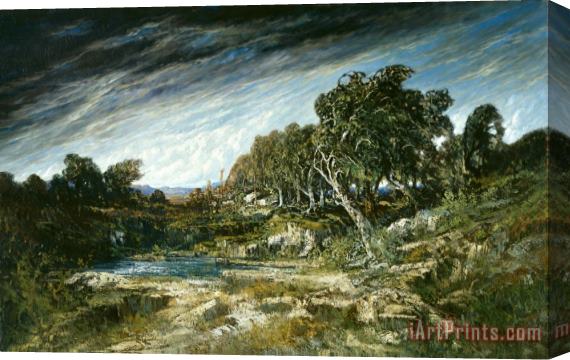 Gustave Courbet The Gust of Wind, C. 1865 Stretched Canvas Painting / Canvas Art