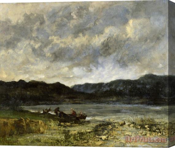 Gustave Courbet The Lake, Near Saint Point Stretched Canvas Print / Canvas Art