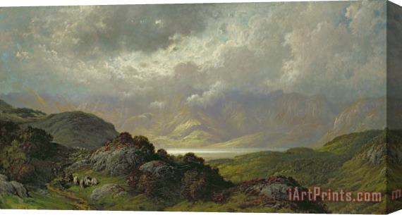 Gustave Dore Scottish Landscape Stretched Canvas Print / Canvas Art