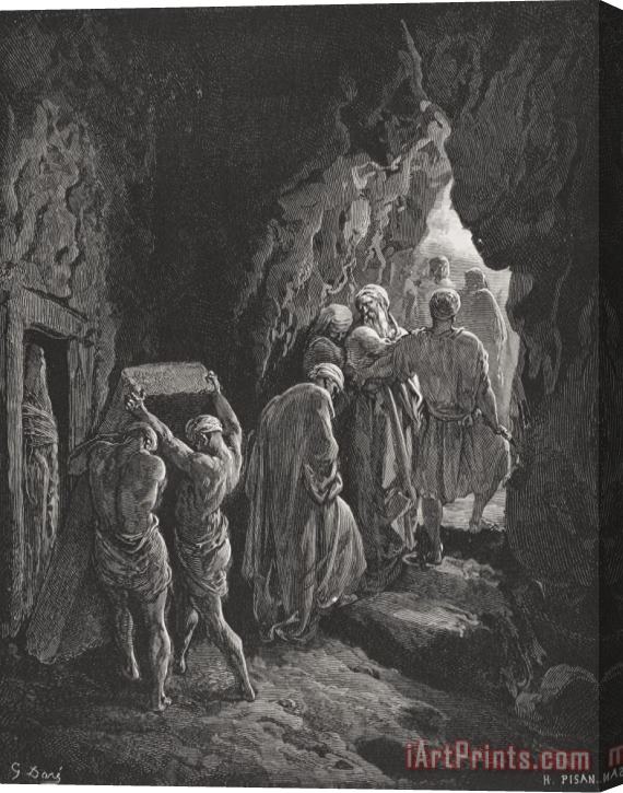 Gustave Dore The Burial Of Sarah Stretched Canvas Painting / Canvas Art