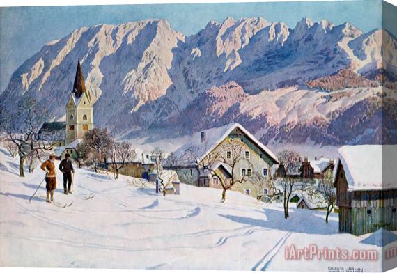 Gustave Jahn Mitterndorf In Austria Stretched Canvas Print / Canvas Art