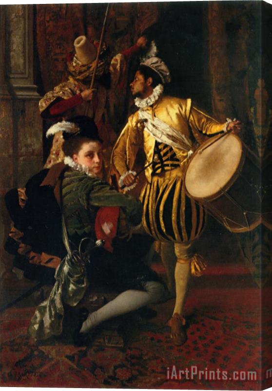 Gustave Jean Jacquet Musical Interlude Stretched Canvas Painting / Canvas Art