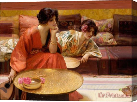 H. Siddons Mowbray Idle Hours Stretched Canvas Print / Canvas Art
