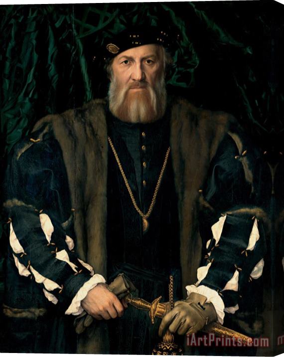 Hans Holbein the Younger Charles De Solier Lord Of Morette Stretched Canvas Print / Canvas Art