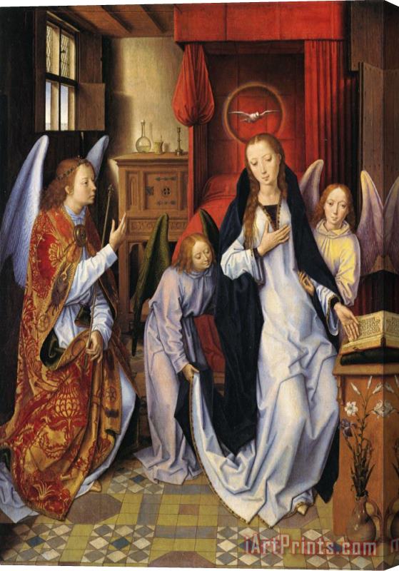 Hans Memling Annunciation Stretched Canvas Painting / Canvas Art