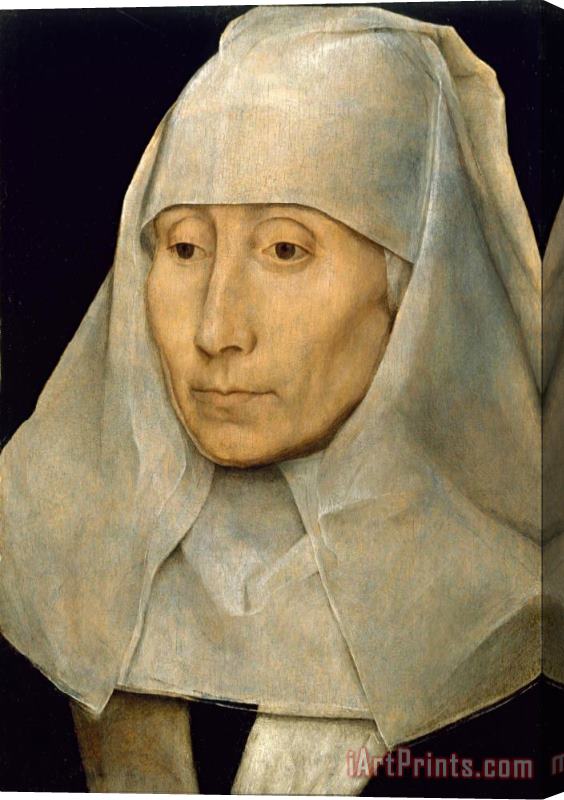 Hans Memling Portrait of an Old Woman Stretched Canvas Painting / Canvas Art