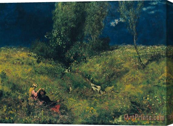 Hans Thoma Sommer Stretched Canvas Print / Canvas Art