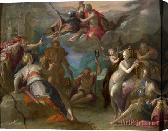 Hans von Aachen The Amazement of The Gods Stretched Canvas Painting / Canvas Art
